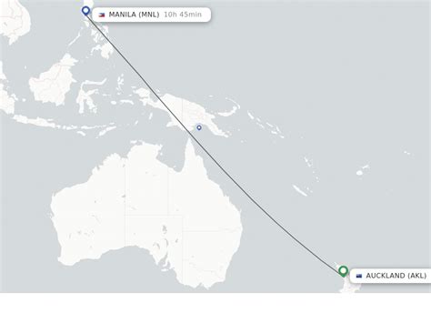 manila to auckland flight time